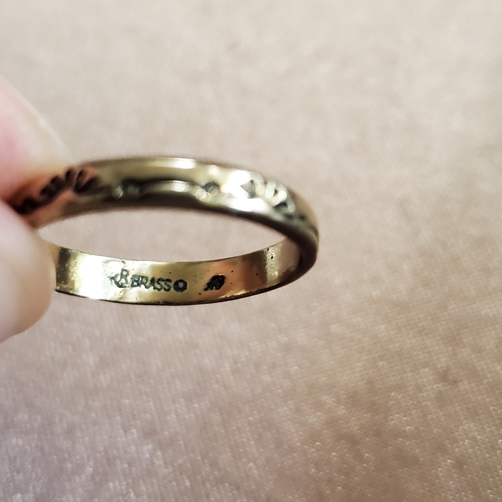 American West Brass Sunrise Ring - Picture 3 of 6